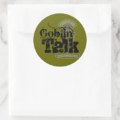 Goblin Talk Logo - Sticker! Ronde Sticker (Tas)