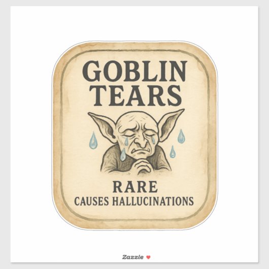 Goblin Tears - Halloween Apothecary Label (Vel)