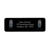 Goblin Tombstone Halloween Adres Label (Voorkant)