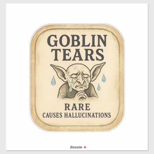 Goblin Tranen - Halloween Apotheek Label (Vel)