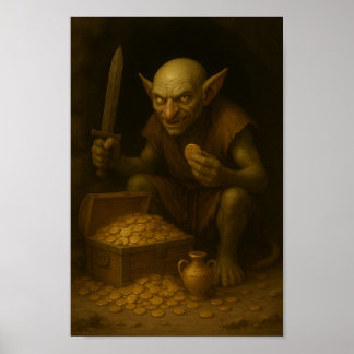 Goblin Treasure Guardian - Kleine gestalte, grote Poster