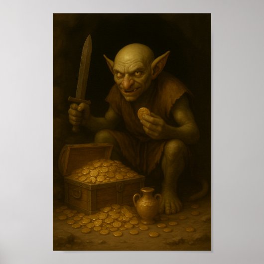 Goblin Treasure Guardian - Kleine gestalte, grote Poster (Voorkant)