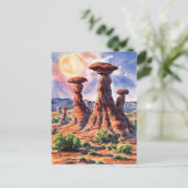 Goblin Valley State Park, Utah Schilderen Briefkaart (Staand voorkant)