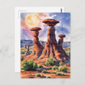 Goblin Valley State Park, Utah Schilderen Briefkaart (Voorkant / Achterkant)