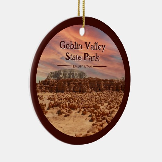 Goblin Valley State Park Utah Souvenir Gift Keramisch Ornament (Rechts)