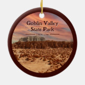Goblin Valley State Park Utah Souvenir Gift Keramisch Ornament (Achterkant)