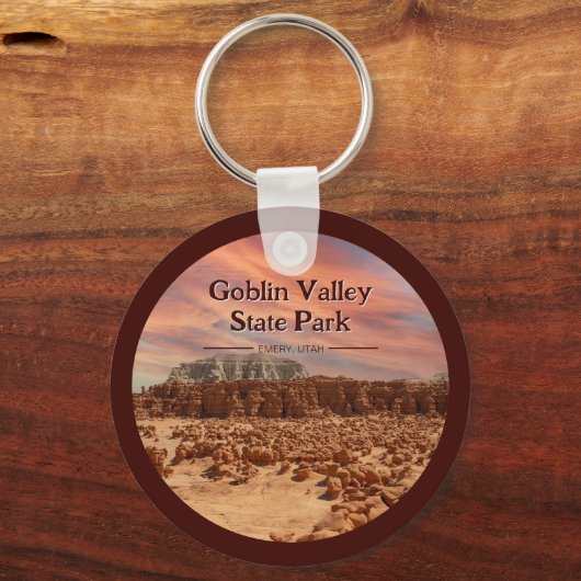 Goblin Valley State Park Utah Souvenir Gift Sleutelhanger (Voorkant)