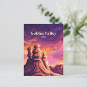 Goblin Valley Utah Briefkaart (Staand voorkant)