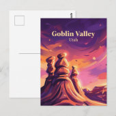 Goblin Valley Utah Briefkaart (Voorkant / Achterkant)