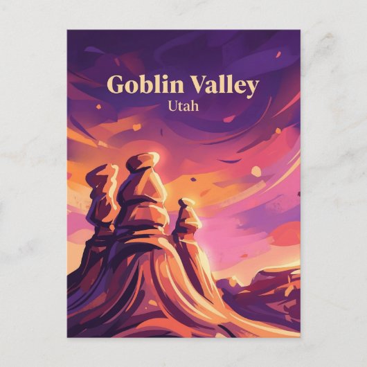Goblin Valley Utah Briefkaart (Voorkant)
