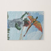 Goblin Vliegende Dragon Kite Kleine Fantasy Puzzel (Horizontaal)