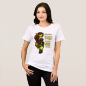 Goblinantics™ — Saffron™: Leven Bijt Tri-Blend Shirt (Voorkant volledig)