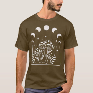 Goblincore Aesthetic Dark Cottagecore Mushroom Wol T-shirt