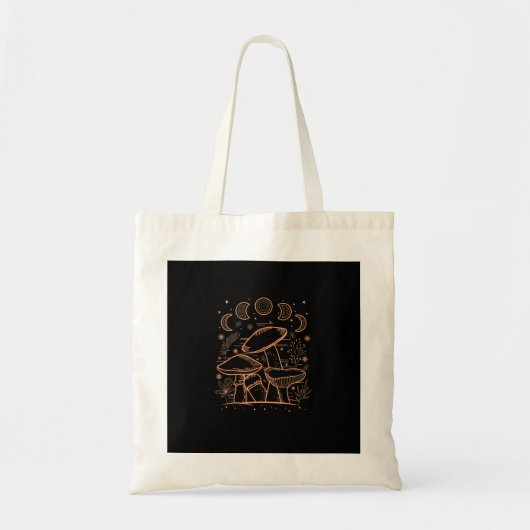Goblincore Aesthetic Mushroom Fungi Academia Tote Bag (Voorkant)