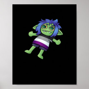Goblincore Aseksuele Trots Goblin Klassieker Poster