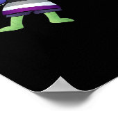 Goblincore Asexual Pride Goblin Classic Poster (Hoek)