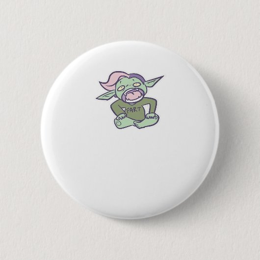 Goblincore Boerenpummel Goblin Klassieker Ronde Button 5,7 Cm (Voorkant)