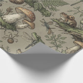 Goblincore boswikkel cadeaupapier (Hoek)