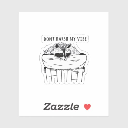 Goblincore Dont Harsh My Vibe Klassieker Sticker (Vel)