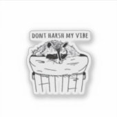 Goblincore Dont Harsh My Vibe Klassieker Sticker (Voorkant)
