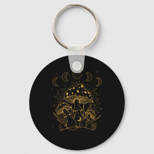 Goblincore Esthetiek Academia Cottagecore Paddenst Sleutelhanger