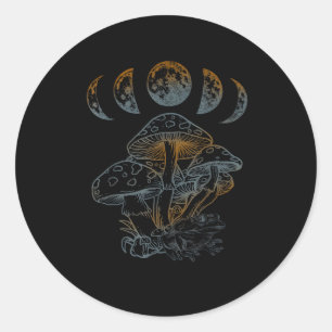 Goblincore Esthetiek Academië Cottagecore Paddenst Ronde Sticker