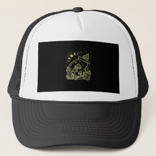 Goblincore Esthetische Cottagecore Academië Padden Trucker Pet