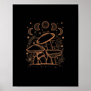 Goblincore Esthetische Paddenstoel Schimmels Acade Poster