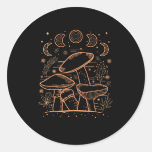 Goblincore Esthetische Paddenstoel Schimmels Acade Ronde Sticker