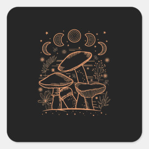 Goblincore Esthetische Paddenstoel Schimmels Acade Vierkante Sticker