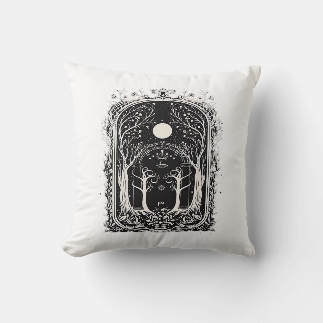 Goblincore Fantasy Poort Naar Klassiek Kussen (Voorkant)