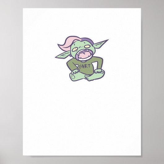 Goblincore Fart Goblin Classic Poster (Voorkant)