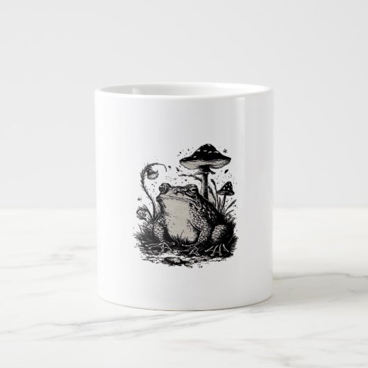 Goblincore Frog Minimal Classic Design Grote Koffiekop (Voorkant)