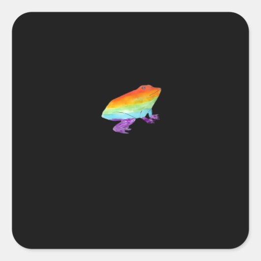 Goblincore Gay Frog Classic Style Vierkante Sticker (Voorkant)