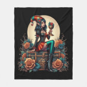 Goblincore Gothic Fairy Fantasy Halloween Fleece Deken (Voorkant)