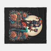 Goblincore Gothic Fairy Fantasy Halloween Fleece Deken (Voorkant (Horizontaal))