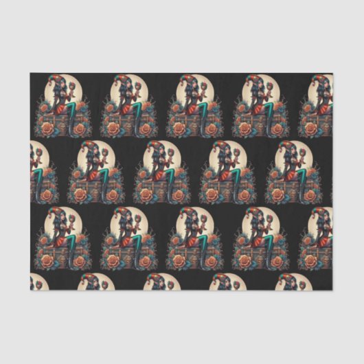 Goblincore Gothic Fairy Fantasy Halloween Tissuepapier (Voorkant)