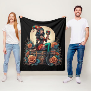 Goblincore Gotische Sprookje Fantasy Hallowmas     Fleece Deken
