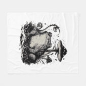 Goblincore Kikker Minimaal Klassiek Ontwerp Fleece Deken (Voorkant (Horizontaal))