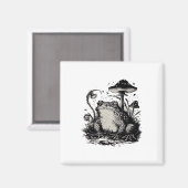 Goblincore Kikker Minimaal Klassiek Ontwerp Magneet (Voorkant / Achterkant)