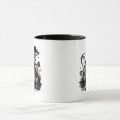 Goblincore Kikker Minimaal Klassiek Ontwerp Mok (Midden)
