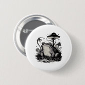 Goblincore kikker minimaal klassiek ontwerp ronde button 5,7 cm (Voorkant /achterkant)