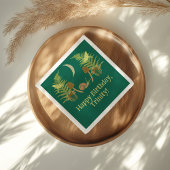 Goblincore Slak en paddenstoelen gepersonaliseerd Servet