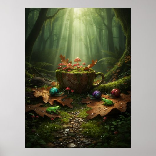 Goblincore Vervallen Sereniteit Poster (Voorkant)