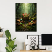 Goblincore Vervallen Sereniteit Poster (Thuiskantoor)