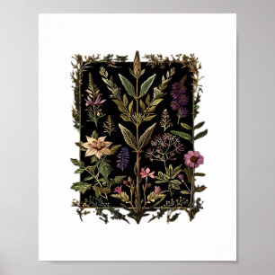 Goblincore Victorian Heksenkruiden Klassiek Poster