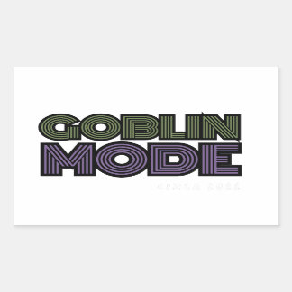 Goblinmodus Circa 2022 Rechthoekige Sticker
