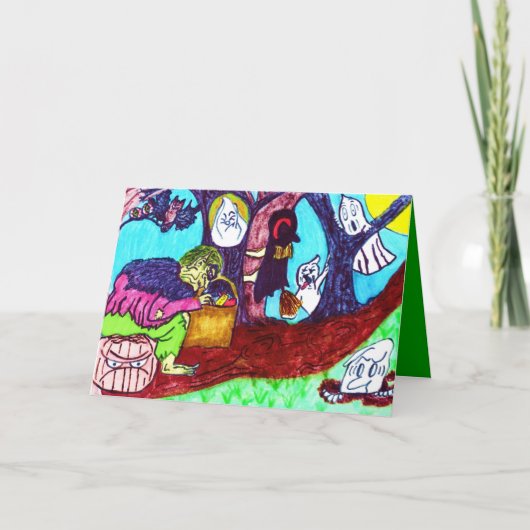 GOBLINS DANCE halloween-kaart Kaart (Voorkant)