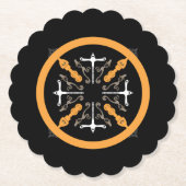 Goblins, Ghouls en Ghosts Halloween Party Kartonnen Onderzetters (Voorkant)