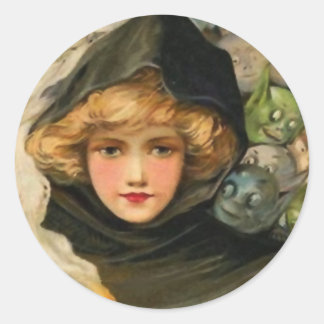 Goblins Peeking  Halloween Art Stickers